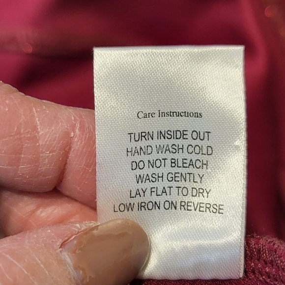 Honey and Rosie small dark red sparkle party dress - Picture 13 of 16